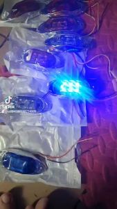 Đèn led sườn si nhan ô tô loại mu rùa 6 bóng led(dùng chung điện)