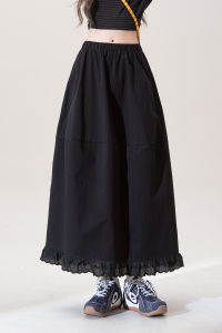 SHANGWEILUO | Vintage Retro Style High Waist A-Line Slim Half Skirt