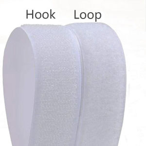 White 10M 20/50mm Strong Self-adhesive Fastener Tape Hook and Loop Magic Nylon Sticker Tape adhesive with Glue for DIY Craft