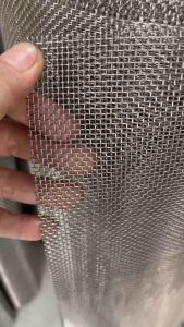 Lưới đan inox 304 lỗ 2mm (10mesh) dây 0.66mm khổ 1m2 - Lưới chống côn trùng hàng dày inox cao cấp không rỉ sét