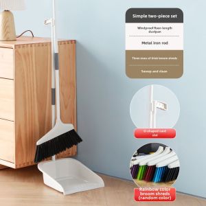 Broom Dustpan Suit Combination Non-Viscous Sweeping Gadget Broom Garbage Shovel For Home Dustpan Broom Wiper Blade