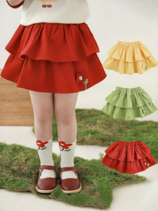 YOEHYAUL | Double Layer Cute Sweet Flower Fairy Emblem Short Skirt