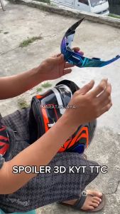 SPOILER HELM 3D KYT TT COURSE ALL COOUR KUALITAS PREMIUM QUALITY SPOILER HELM PREMIUM ANTI PECAH DAN ANTI BANTING BISA COD