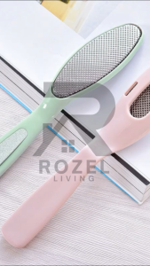 ROZEL Alat Pedicure 2 Sisi Pengalus Tumit Kaki & Kikir Kuku Sikat Amplas Kaki Penghilang Kapalan Oval Foot File