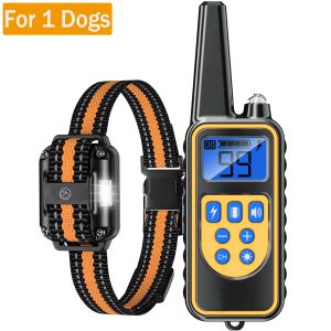 Waterproof Electric Dog Training Collar with Remote Control Rechargeable Anti-Barking Device for All Sizes of Dogs