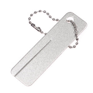 1Pc Fishing Hook Sharpener Portable Diamond Stone Mini EDC Pocket Keychain Fish Hook Sharpen Tools Knife for Outdoor Accessories