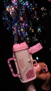 ของเล่นเด็กกลางแจ้ง เครื่องเป่าฟอง เป่าฟองอัตโนมัติ