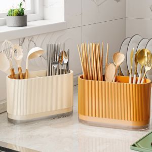 Wall-mounted Utensil Holder Multifunctional Drainage