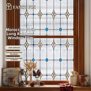 fancy fix | Privacy Decorative Window Film Static No Adhesive