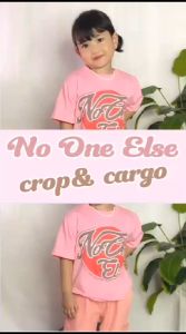 SETELAN CROP CARGO ANAK PEREMPUAN 1-5 TAHUN SETELAN NO ONE ELSE/CELANA CARGO ANAK NO ONE ELSE