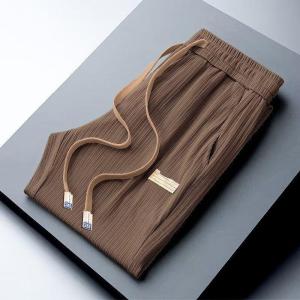 Quần Dài Ống Rộng Mùa Hè Thường Ngày Rộng Rãi Bằng Lụa Băng Mỏng Thời Trang Quần Dài Đa Năng Phong Cách Đường Phố Quần Dài