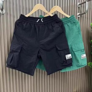 2025 New American High Street Trendy Casual Wear-Resistant Dirty Shorts Mens Summer Loose Thin Straight Five-Point Pants