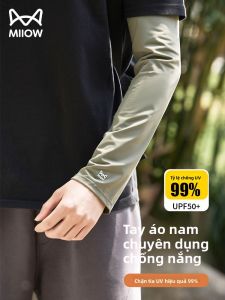 MiiOW | Tay lụa băng mát mẻ cho nam mùa hè chống tia UV khi câu cá đi xe đạp ngoài trời thoải mái thoáng khí tay bảo vệ