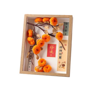 New Years Handmade DIY Pomegranate Decoration Frame Artwork Living Room Decorations Gift Twist Stick Material Kit Pomegranate Luck