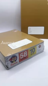 Buku Tulis Suma 58 Lembar Sampul Coklat SATUAN / Buku Sekolah Buku Tulis
