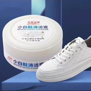 White Shoe Cleaning Cream Shoe Stain Remover Shoe Cleaner for White Sneakers Shoes Whitening Cleansing Gel With Wipe Sponge
