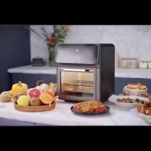 【winnereco】Touch Screen Air Fryer 0-60min Timing Electric Fryer Visible Window Smokeless Fryer for Defrosting Baking Grilling