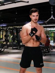 OneTwoFit Half Finger Gym Fitness Gloves with Wrist Wrap Support weightlifting gloves Men Women Workout Power Weight Lifting Equipment Anti Cocoon and Anti slip 1Pair