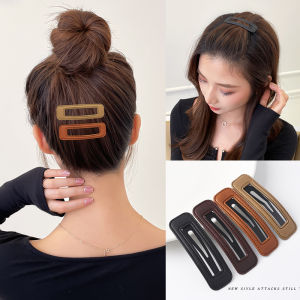 Phụ Kiện Tóc Nữ Hot Girl Xếp Ly Tóc Một Từ Kẹp Tóc Phụ Kiện Tóc Mùa Thu Đông Kẹp Bên Kẹp Tóc Mái Lệch Kẹp Tóc
