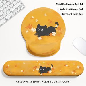 KALLDUN | Cute Aesthetic Wrist Rest Mouse Pad Keyboard Support