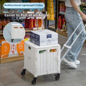 Adjustable Folding Portable Shopping Cart
