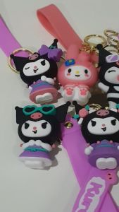GANTUNGAN KUNCI KARAKTER LUCU KUROMI MELO MOROL KITTY DESIGN 3D