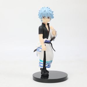 Bandai | 12cm Anime GINTAMA Yorozuya funny Figures Sakata Gintoki Action Figure Room Decoration PVC Collection Model Toys festival Gifts
