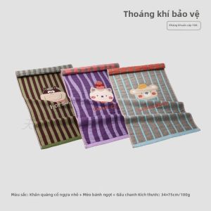 Grace | Khăn Mặt Bông Kháng Khuẩn Thấm Mồ Hôi Thông Gió