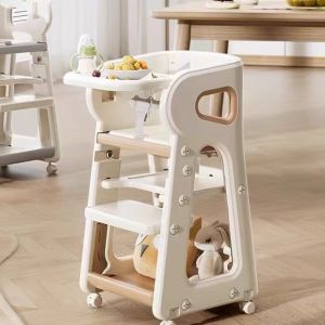 Growing Child Chair Baby High Chair Learning Seat Home Dining Chair Adjustable Height Moveable Modern Simple Plastic Furniture