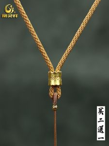 Handmade Black Obsidian Pendant Cord Womens Style Jewelry Accessory Eight-strand Woven Rope for Amulet Hanging Decoration