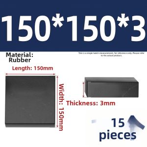 TIANZHUOJINSHU | Anti-vibration Buffering Rubber Pads Square Thick Durable