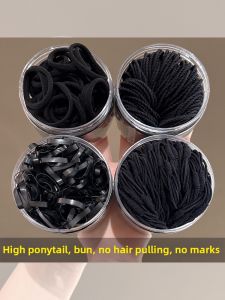 NING ZHOU | Black No-Damage Hair Elastic Ties