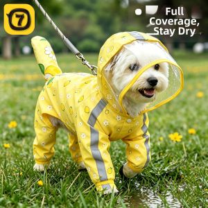 7o | Waterproof Full-body Small Dog Raincoat