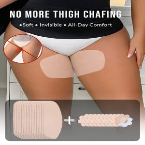20pcs 10 Sheets Disposable Non- Thigh Anti-Friction Pads And 10 Sheets Disposable Breast Pads Anti-Chafing Thigh Protection Pad