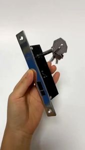 Sliding Door Hook Lock Aluminum Alloy Frame Door Hidden Lock Cross Key Lock Window Locks