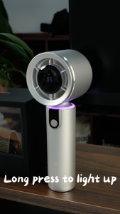 Jamay Kipas Mini Tinggi Portabel  6000mAh Genggam Strong Cooling Fan Pendingin Mini Tampilan High Speed 120 Gear Wind Digital Led  Mini Kipas F18