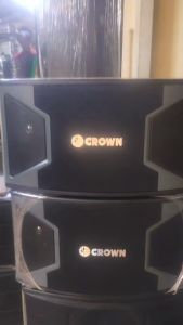 CROWN BF-109 3-WAY KARAOKE SPEAKER SYSTEM DUAL