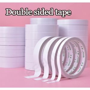 8m/Roll White Double-Sided Tape for Home DIY Scrapbooking Gift Packaging Craft Stationery Office Supplies