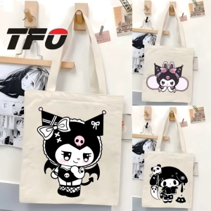TFO Tote Bag Kuromi Character from the Sanrio Universe College School Tote Bag