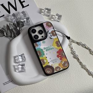 Cute Original CASETi Brown Bear 16 iPhone 17 pro Max Apple 12 Cute Phone Case 11 Hard Shell 15 pro Joint iPhone 14 pro Max Anti-Fall Apple 15