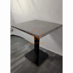 Wfurniture Durable Super Top Dining Table Premium Restaurant Table Cafe Table Solid Meja Makan Kafe