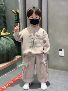 Fashionable Boys Two-Piece Set Casual Cotton Blend Spring Autumn Wear Comfortable Breathable Kids Outfit Casual Scene