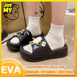 Sandal Jelly Wanita Tinggi Terbaru Korea Kekinian Fashion Empuk Sendal Wanita Wedges Fuji Cewek Perempuan Jibbit