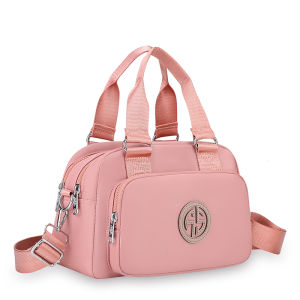 Fashionable Minimalist Womens Handbag 2025 New Large Capacity Multi-layer Nylon Bag Casual Single Shoulder Crossbody Bag