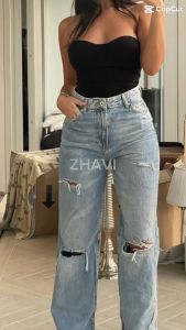 Ladies Fashion New High Waste Pants COD [Refurbished Random Design]