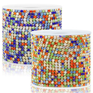 Stainless Steel Shining Diamond Chains Colorful Diamonds Chain DIY Jewelry Making Accessories