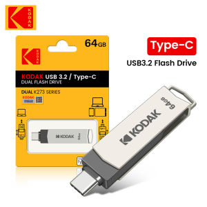 Kodak | KODAK K273 Type-C USB3.2 Rotable USB Drive 32GB 64GB 128GB 256GB Mobile Computer USB Drive