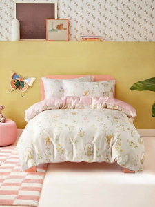 Antibacterial Girls Tencel Duvet Cover 60 Count