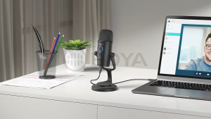 BOYA BY-PM500 USB Microphone Mic Cardioid/ Omnidirectional Pickup Patterns Muting Function 3.5mm Headphone Jack