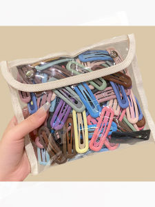 Barrettes Female Kids BB Clip Forehead Bangs Cropped Hair Clip Barrettes Candy Color Back Head Clip Internet Influencer Hairpin Clip Hairware